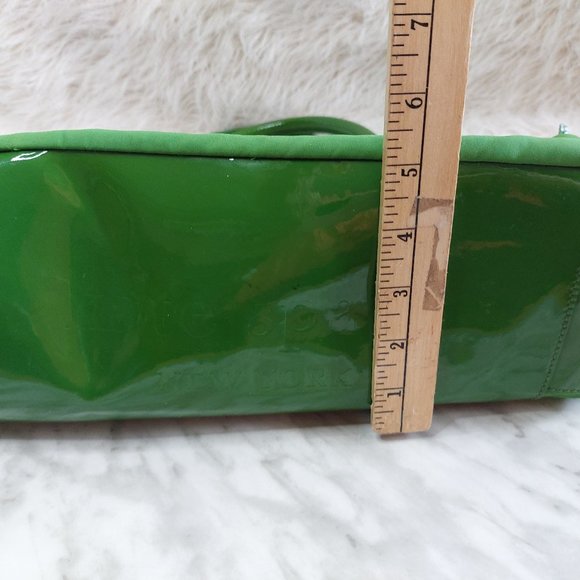 Kate Spade Green Nylon and Patent Leather Shoulder Bag - Picture 11 of 12